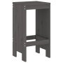 Set de mesa y taburetes altos jardín 3 piezas madera pino gris de , Conjuntos de jardín - Ref: Foro24-3157735, Precio: 211,69...