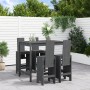 Set de mesa y taburetes altos jardín 5 piezas madera pino gris de , Conjuntos de jardín - Ref: Foro24-3157777, Precio: 402,60...