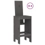 Set de mesa y taburetes altos jardín 5 piezas madera pino gris de , Conjuntos de jardín - Ref: Foro24-3157777, Precio: 402,60...
