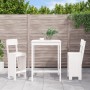 Set de mesa y taburetes altos jardín 3 pzas madera pino blanco de , Conjuntos de jardín - Ref: Foro24-3157794, Precio: 229,98...