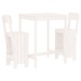Set de mesa y taburetes altos jardín 3 pzas madera pino blanco de , Conjuntos de jardín - Ref: Foro24-3157794, Precio: 229,98...