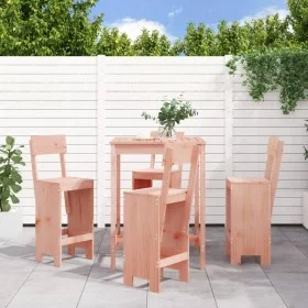 Mesa alta y taburetes de jardín 5 piezas madera maciza Douglas de , Conjuntos de jardín - Ref: Foro24-3157804, Precio: 312,97...