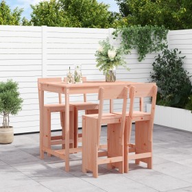 Mesa alta y taburetes de jardín 5 piezas madera maciza Douglas de , Conjuntos de jardín - Ref: Foro24-3157810, Precio: 335,16...