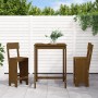 Mesa y taburetes altos de jardín 3 pzas madera pino marrón miel de , Conjuntos de jardín - Ref: Foro24-3157796, Precio: 230,8...