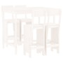Set de mesa y taburetes altos jardín 5 pzas madera pino blanco de , Conjuntos de jardín - Ref: Foro24-3157806, Precio: 378,15...