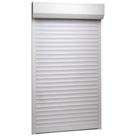 Persiana de aluminio blanca 100x210 cm de , Contraventanas - Ref: Foro24-144969, Precio: 286,26 €, Descuento: %
