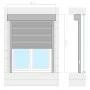 Anthracite grey aluminum blind 70x100 cm by , Shutters - Ref: Foro24-144976, Price: 149,60 €, Discount: %