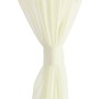 2 Cortinas color crema transparentes 140 x 245 cm de , Cortinas y visillos - Ref: Foro24-130202, Precio: 24,41 €, Descuento: %
