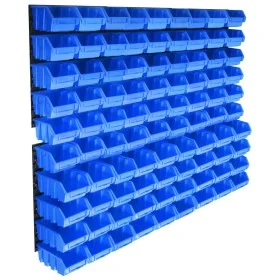 Kit de cajas de almacenaje 96 piezas con paneles de pared azul by , Tool cabinets - Ref: Foro24-146282, Price: 87,71 €, Disco...