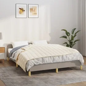 Manta con peso tela color crema claro 150x200 cm 7 kg de , Mantas - Ref: Foro24-350810, Precio: 71,03 €, Descuento: %