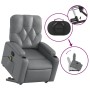 Sillón reclinable de masaje de pie cuero artificial gris en Sillones | Comprar online en Foru.es