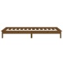 Estructura cama individual madera maciza marrón miel 75x190 cm de , Camas y somieres - Ref: Foro24-820634, Precio: 75,19 €, D...