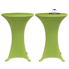 Funda elástica para mesa 2 unidades 60 cm verde de , Fundas - Ref: Foro24-131431, Precio: 20,18 €, Descuento: %