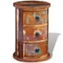 Armario pequeño con 3 cajones madera maciza de , Taquillas y armarios de almacenamiento - Ref: Foro24-241646, Precio: 132,17 ...