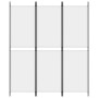 Biombo divisor de 3 paneles de tela blanco 150x180 cm de , Divisores de ambientes - Ref: Foro24-350210, Precio: 32,84 €, Desc...
