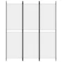 Biombo divisor de 3 paneles de tela blanco 150x180 cm de , Divisores de ambientes - Ref: Foro24-350210, Precio: 34,19 €, Desc...