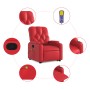 Sillón reclinable de masaje de pie cuero artificial rojo en Sillones | Comprar online en Foru.es