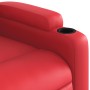 Sillón reclinable de masaje de pie cuero artificial rojo en Sillones | Comprar online en Foru.es