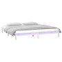 Estructura de cama con LED madera maciza 200x200 cm de , Camas y somieres - Ref: Foro24-820626, Precio: 118,46 €, Descuento: %