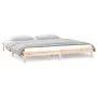 Estructura de cama con LED madera maciza 200x200 cm de , Camas y somieres - Ref: Foro24-820626, Precio: 118,46 €, Descuento: %