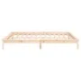 Estructura de cama con LED madera maciza 200x200 cm de , Camas y somieres - Ref: Foro24-820626, Precio: 118,46 €, Descuento: %