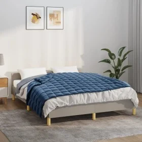 Weighted blanket blue fabric 150x200 cm 11 kg by , Blankets - Ref: Foro24-350793, Price: 67,92 €, Discount: %