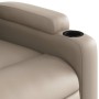 Sillón reclinable masaje pie cuero artificial color capuchino en Sillones | Comprar online en Foru.es