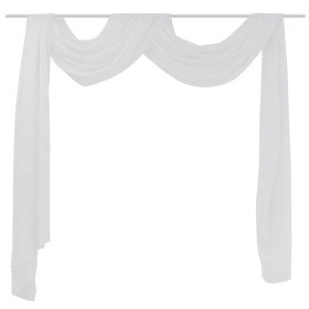 Cortina de gasa transparente, 140 x 600 cm, Blanco de , Cortinas y visillos - Ref: Foro24-130756, Precio: 19,81 €, Descuento: %