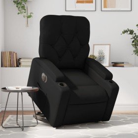 Sillón reclinable y elevable eléctrico cuero sintético negro en Sillones | Comprar online en Foru.es