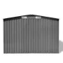Caseta de jardín de metal 257x205x178 cm gris de vidaXL, Cobertizos - Ref: Foro24-42907, Precio: 287,79 €, Descuento: %