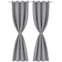 Blackout curtains 2 pieces with metal eyelets 135x175 cm gray by , Curtains and curtains - Ref: Foro24-132202, Price: 29,23 €...