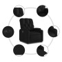Sillón reclinable y elevable eléctrico cuero sintético negro en Sillones | Comprar online en Foru.es