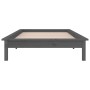 Estructura de cama con LED madera maciza gris 75x190 cm de , Camas y somieres - Ref: Foro24-820633, Precio: 80,56 €, Descuent...