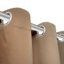 Cortinas opacas 2 piezas con ojales de metal 135x175 cm crema de , Cortinas y visillos - Ref: Foro24-132201, Precio: 29,57 €,...