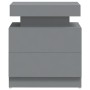 Mesita de noche madera de ingeniería gris 45x35x52 cm de vidaXL, Mesitas de noche - Ref: Foro24-326851, Precio: 108,11 €, Des...
