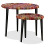 Juego de mesas de centro con detalles chindi 2 uds multicolor de vidaXL, Mesas de centro - Ref: Foro24-244213, Precio: 109,83...