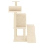 Rascador para gatos con postes de sisal color crema 110,5 cm de , Mobiliario para gatos - Ref: Foro24-172061, Precio: 39,58 €...