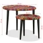Juego de mesas de centro con detalles chindi 2 uds multicolor de vidaXL, Mesas de centro - Ref: Foro24-244213, Precio: 107,36...