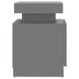 Mesita de noche madera de ingeniería gris 45x35x52 cm de vidaXL, Mesitas de noche - Ref: Foro24-326851, Precio: 108,11 €, Des...
