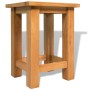 Mesa auxiliar de madera maciza de roble 27x24x37 cm de vidaXL, Mesas auxiliares - Ref: Foro24-244207, Precio: 39,86 €, Descue...