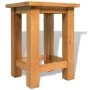 Mesa auxiliar de madera maciza de roble 27x24x37 cm de vidaXL, Mesas auxiliares - Ref: Foro24-244207, Precio: 35,56 €, Descue...