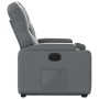 Sillón reclinable elevable eléctrico de cuero sintético gris en Sillones | Comprar online en Foru.es