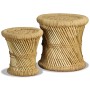 Taburetes de cocina 2 unidades bambú y yute de vidaXL, Taburetes y sillas plegables - Ref: Foro24-244221, Precio: 67,91 €, De...