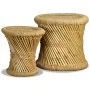 Küchenhocker 2 Einheiten Bambus und Jute von vidaXL, Klapphocker und Stühle - Ref: Foro24-244221, Preis: 67,00 €, Rabatt: %