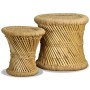 Taburetes de cocina 2 unidades bambú y yute de vidaXL, Taburetes y sillas plegables - Ref: Foro24-244221, Precio: 67,91 €, De...