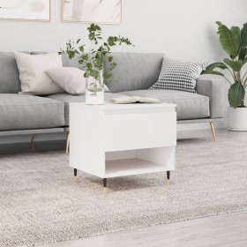 Mesa de centro madera de ingeniería blanco 50x46x50 cm de vidaXL, Mesas de centro - Ref: Foro24-830892, Precio: 37,27 €, Desc...
