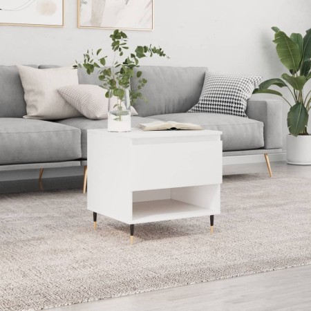 Mesa de centro madera de ingeniería blanco 50x46x50 cm de vidaXL, Mesas de centro - Ref: Foro24-830892, Precio: 37,27 €, Desc...