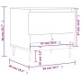 Mesa de centro madera de ingeniería blanco 50x46x50 cm de vidaXL, Mesas de centro - Ref: Foro24-830892, Precio: 37,27 €, Desc...