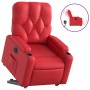 Sillón elevable eléctrico cuero artificial rojo en Sillones | Comprar online en Foru.es