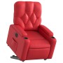 Sillón elevable eléctrico cuero artificial rojo en Sillones | Comprar online en Foru.es